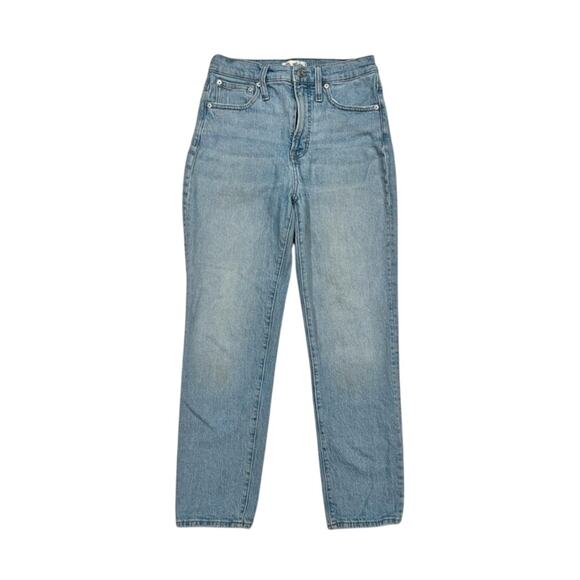 ★ Madewell Classic High-Waisted Light Wash Straight-Leg Jeans ★ - Picture 1 of 8